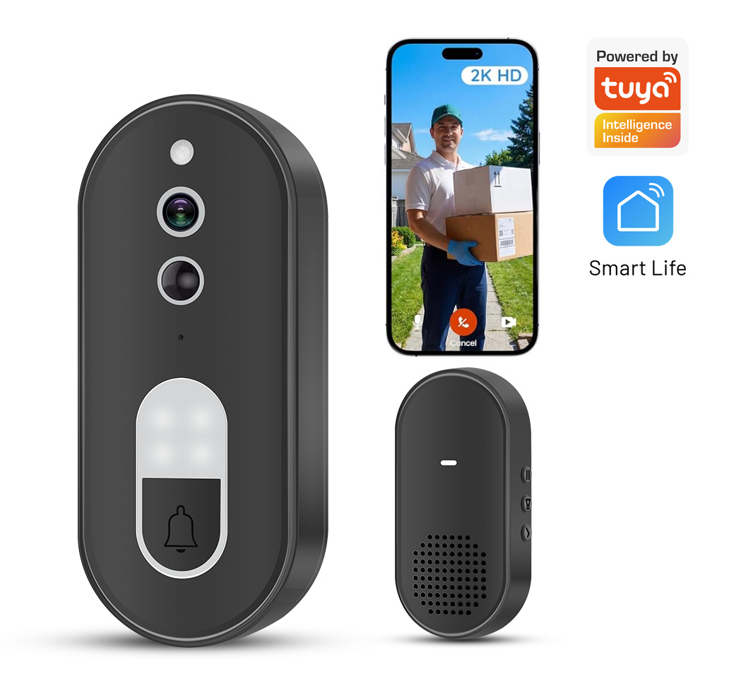 Smart Doorbell Wired - Tuya 1080P HD Kablosuz WiFi Görüntülü