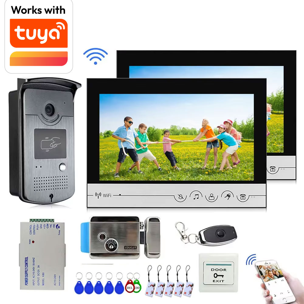 Tuya 9 inç renkli kablosuz WiF - Smart Doorbell Wired incelemesi ve fiyatı