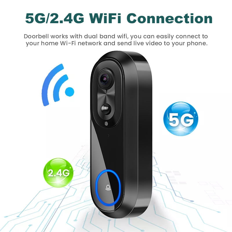5G 2.4G WiFi Video Kapı Zili 1 - Smart Doorbell Wired incelemesi ve fiyatı