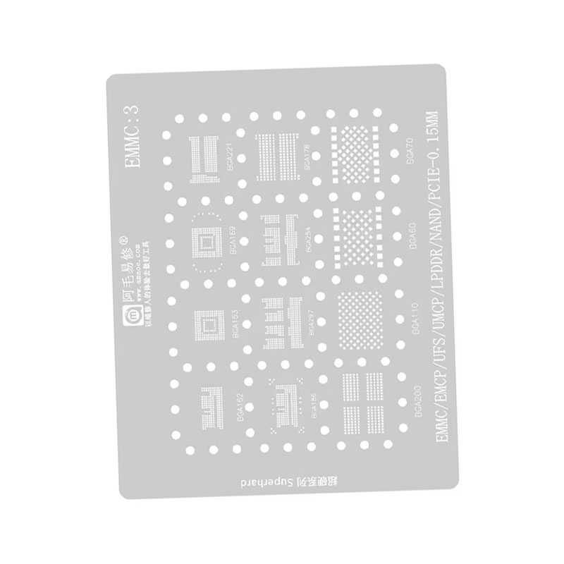 AMAOE EMMC3 BGA Reballing Sten - Tasmota Flash Tool incelemesi ve fiyatı