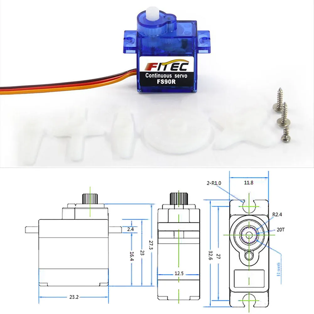 Feetech Mini FS90R Mikro Servo - Diy Automation incelemesi ve fiyatı