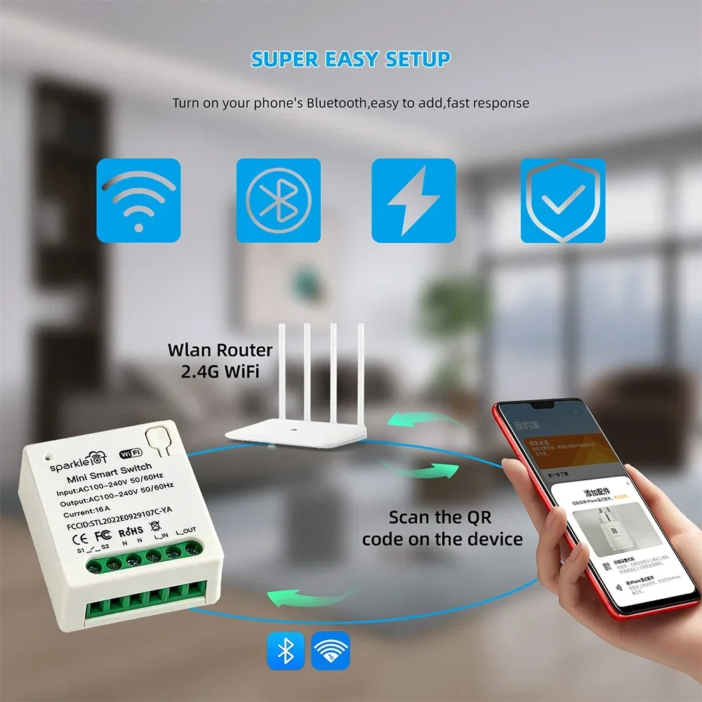 16A Matter WIFI Akıllı Anahtar - Home Automation Tutorial incelemesi ve fiyatı