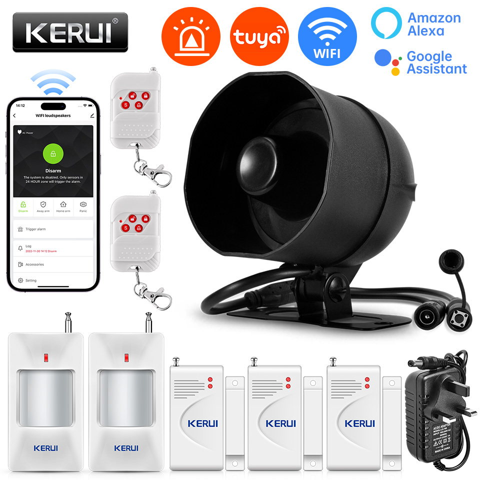 KERUI 120db Siren Alarm Sistem - Smart Home Automation Diy incelemesi ve fiyatı