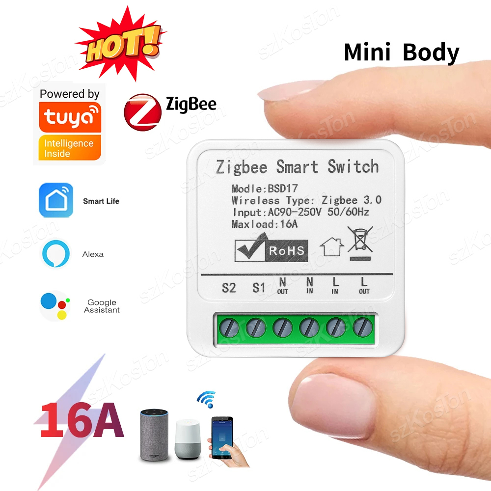 16A Tuya ZigBee Akıllı Anahtar - Smart Home Automation Diy incelemesi ve fiyatı